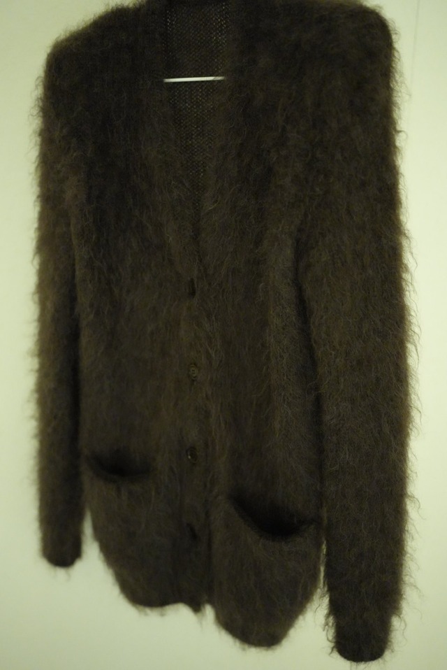 MOON TREE PLANET - Mohair Cardigan dark brown