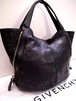レア★GIVENCHY ジバンシィ ティナン ユニセックス レザートートハンド バッグ 黒★ジップ開閉で表情が変わるGIVENCHYのファントムライン♪