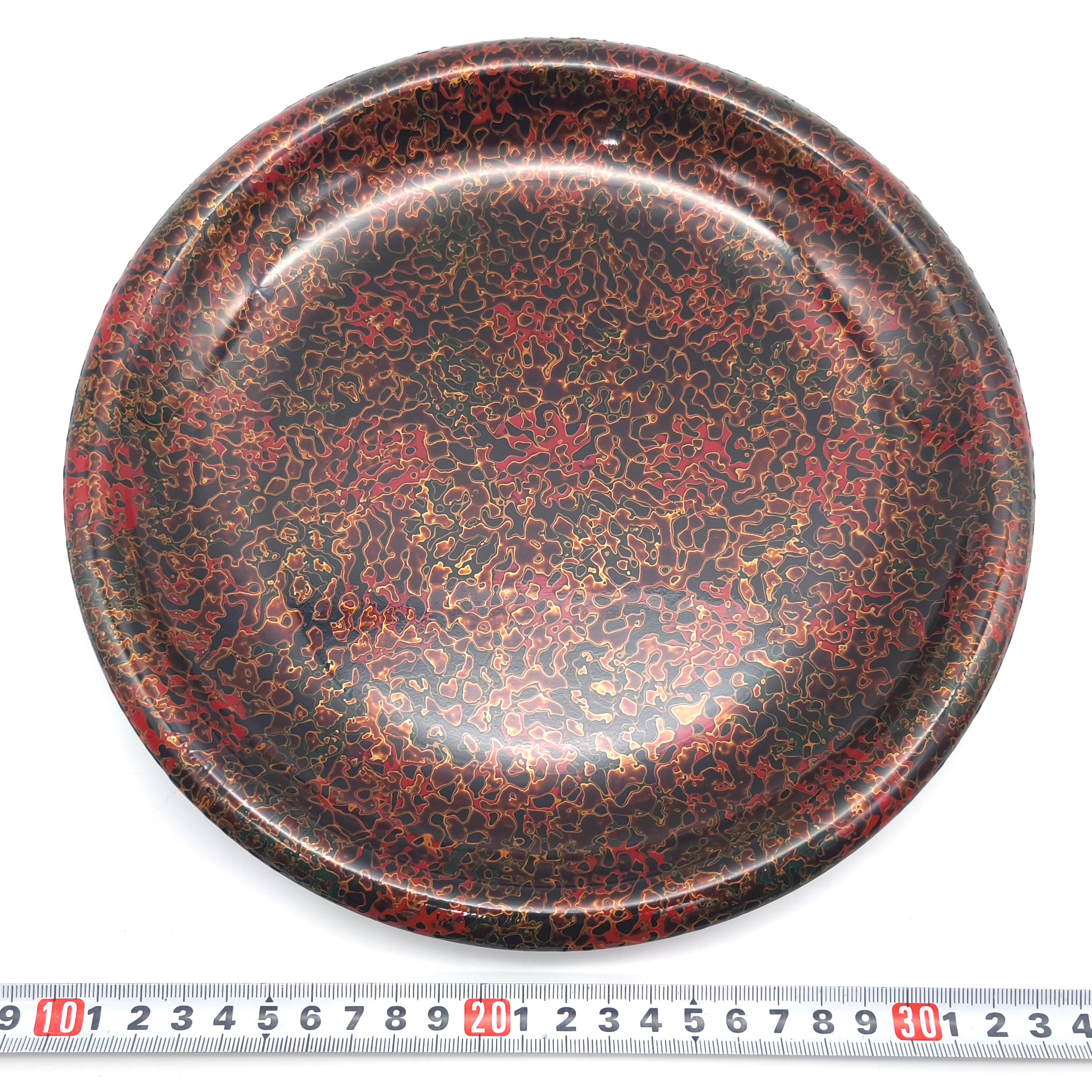 津軽塗（唐塗）バカ塗り・菓子皿・菓子器・漆器・伝統工芸・No.260312