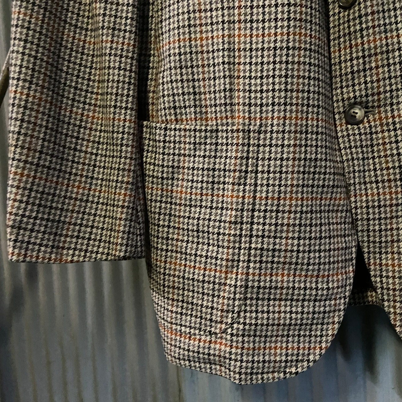 80年代 英国製 Burberrys バーバリー ウール チェック テーラード 