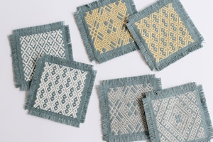 こぎん刺し コースター