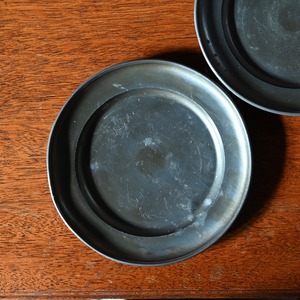 Pewter Plate / ピューター プレート【B】〈 お皿・エタン・収納・店舗什器・食器・アンティーク・ヴィンテージ 〉114018