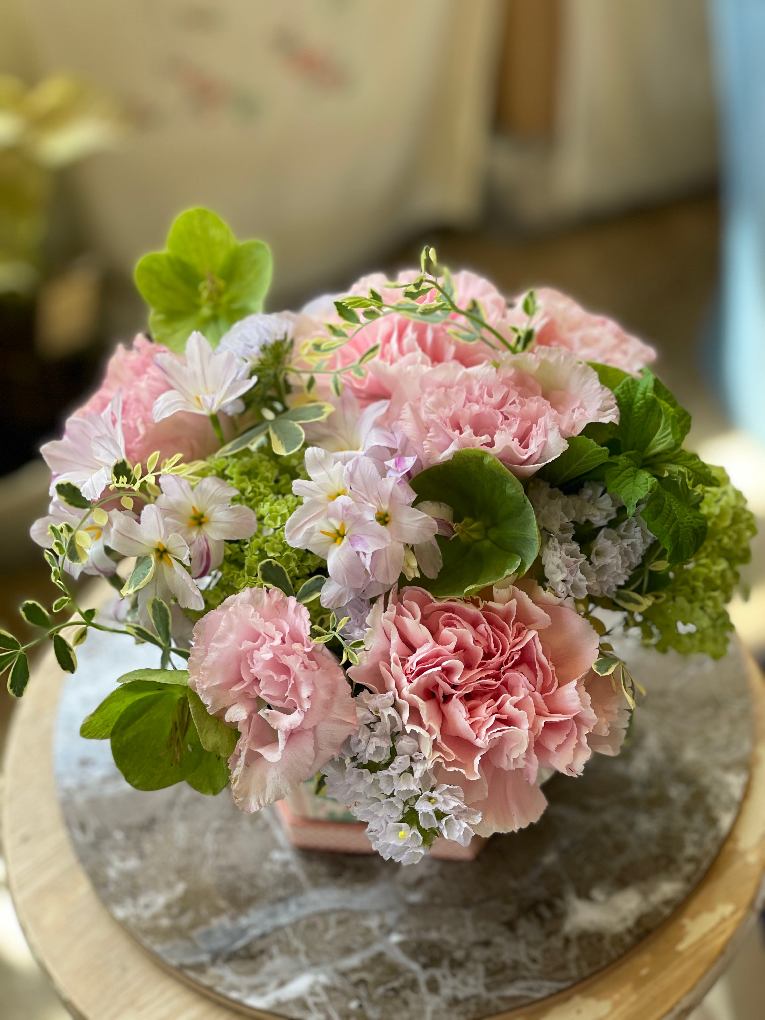 //♡feminine♡box flower // for Mother's Day //