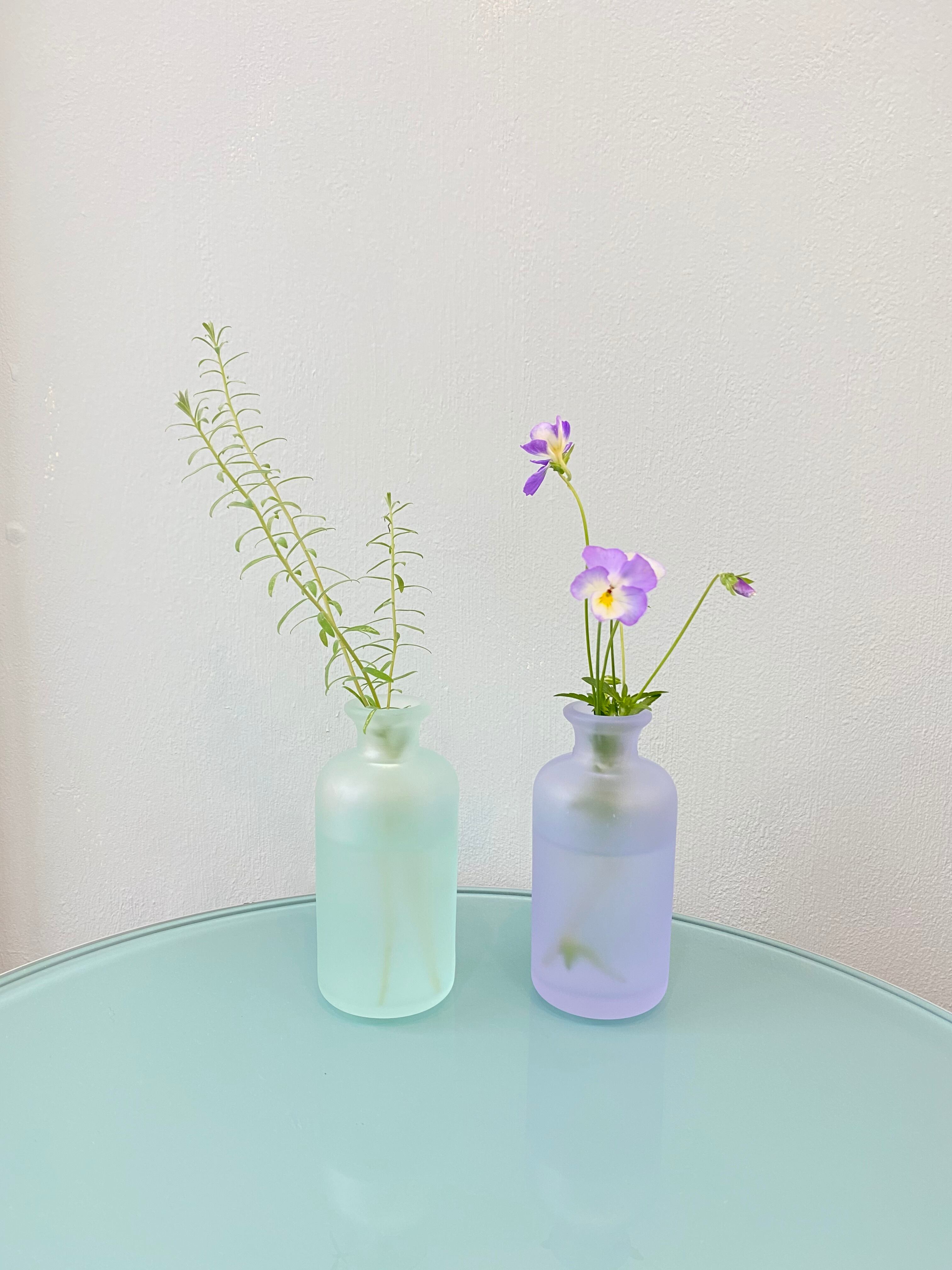 小瓶 筒型 すりガラス (Tomi glass / トミガラス） | Net store アンナ