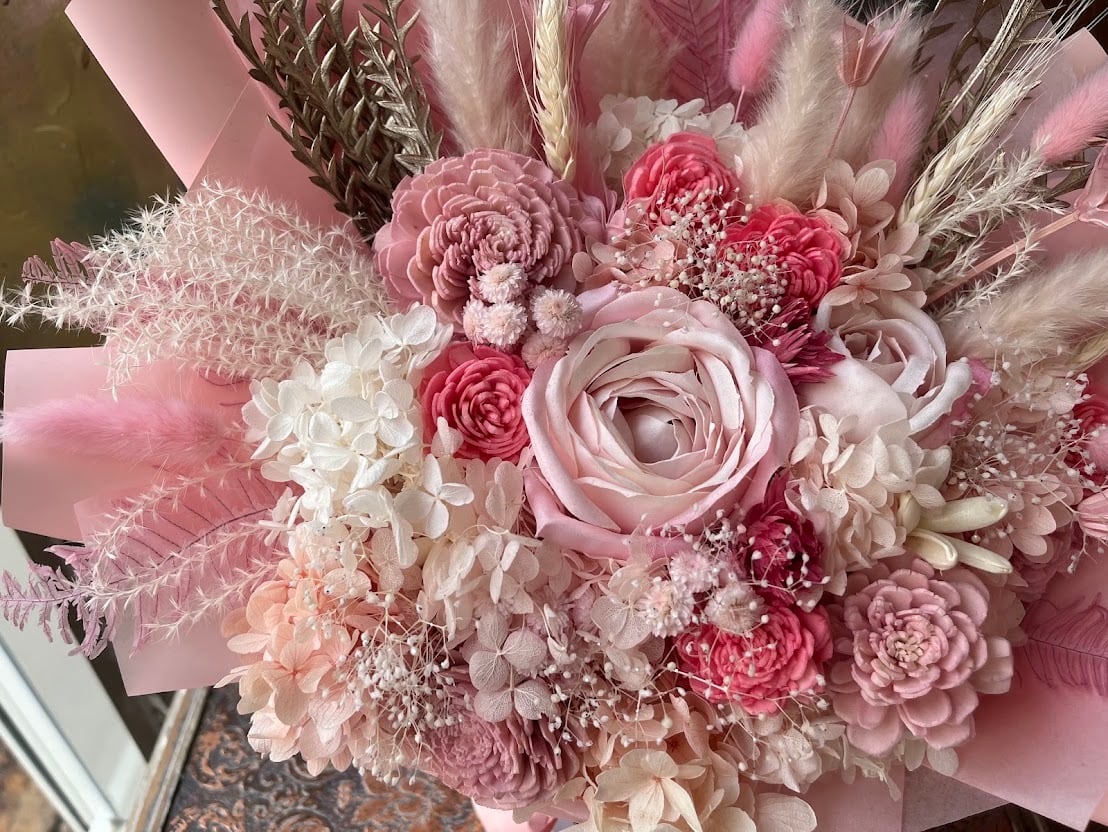 プリザーブドフラワー 花束 ギフト｜スタンディングブーケ（自立型