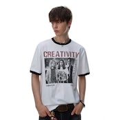 VINTAGE ストリート バンドキャラクタープリントTシャツ T2169