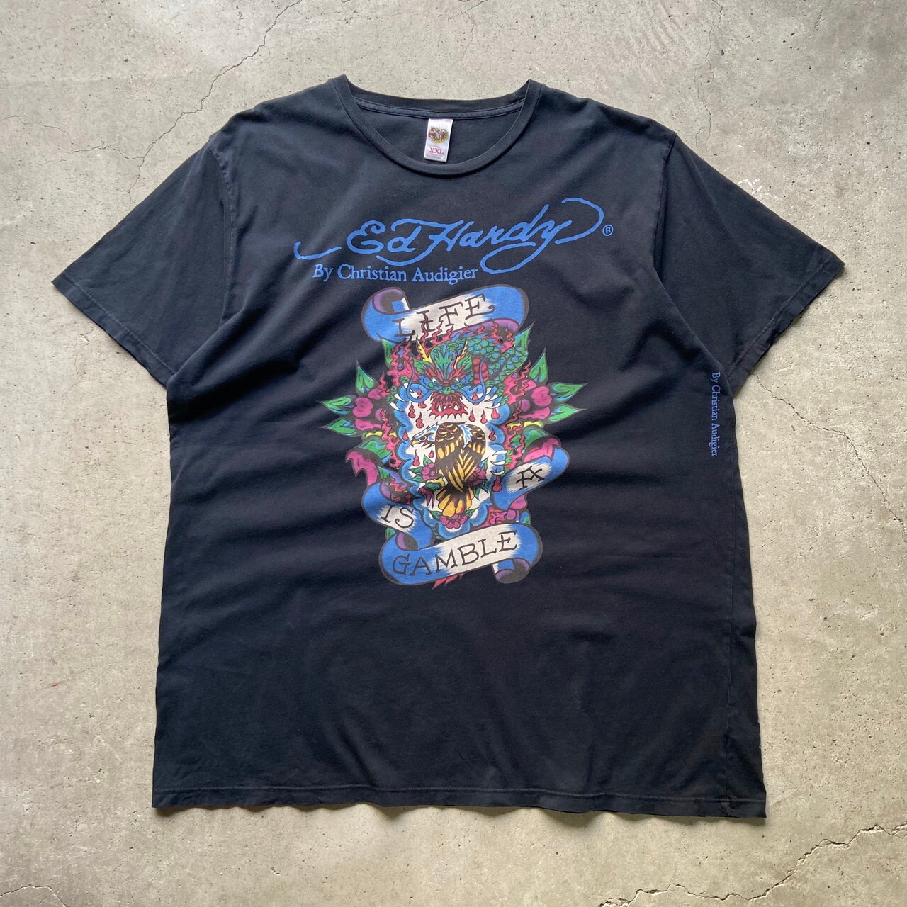 ビッグサイズ USA製 Ed-Hardy by Christian Audigier エドハーディー 