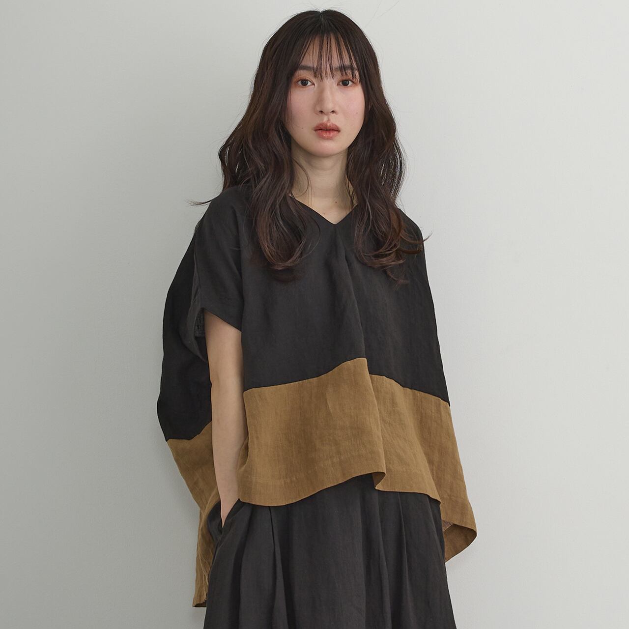 AUG リネンラップスカート&半袖シャツ AUG リネンラップスカート&半袖シャツ