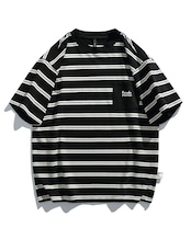 パッチポケットボーダー半袖Tシャツ S0504