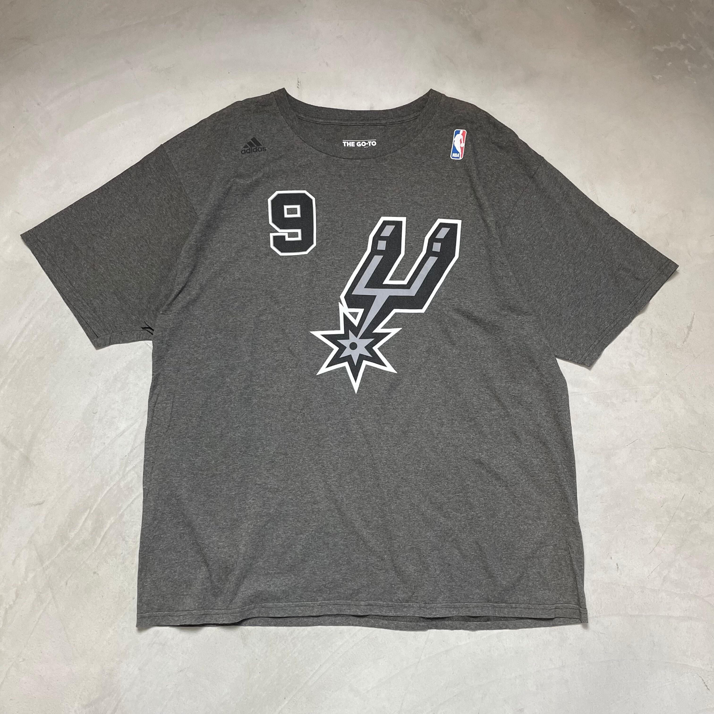 adidas アディダス NBA Tシャツ メンズ2XL 古着 チーム系 グレー ナンバリング【Tシャツ】