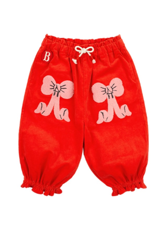 [BEBE DE PINO] Puff ribbon baby corduroy baggy pants 正規品 韓国ブランド 韓国ファッション 韓国代行 韓国通販 ベベドピノ bebedepino 日本 店舗 韓国 子供服