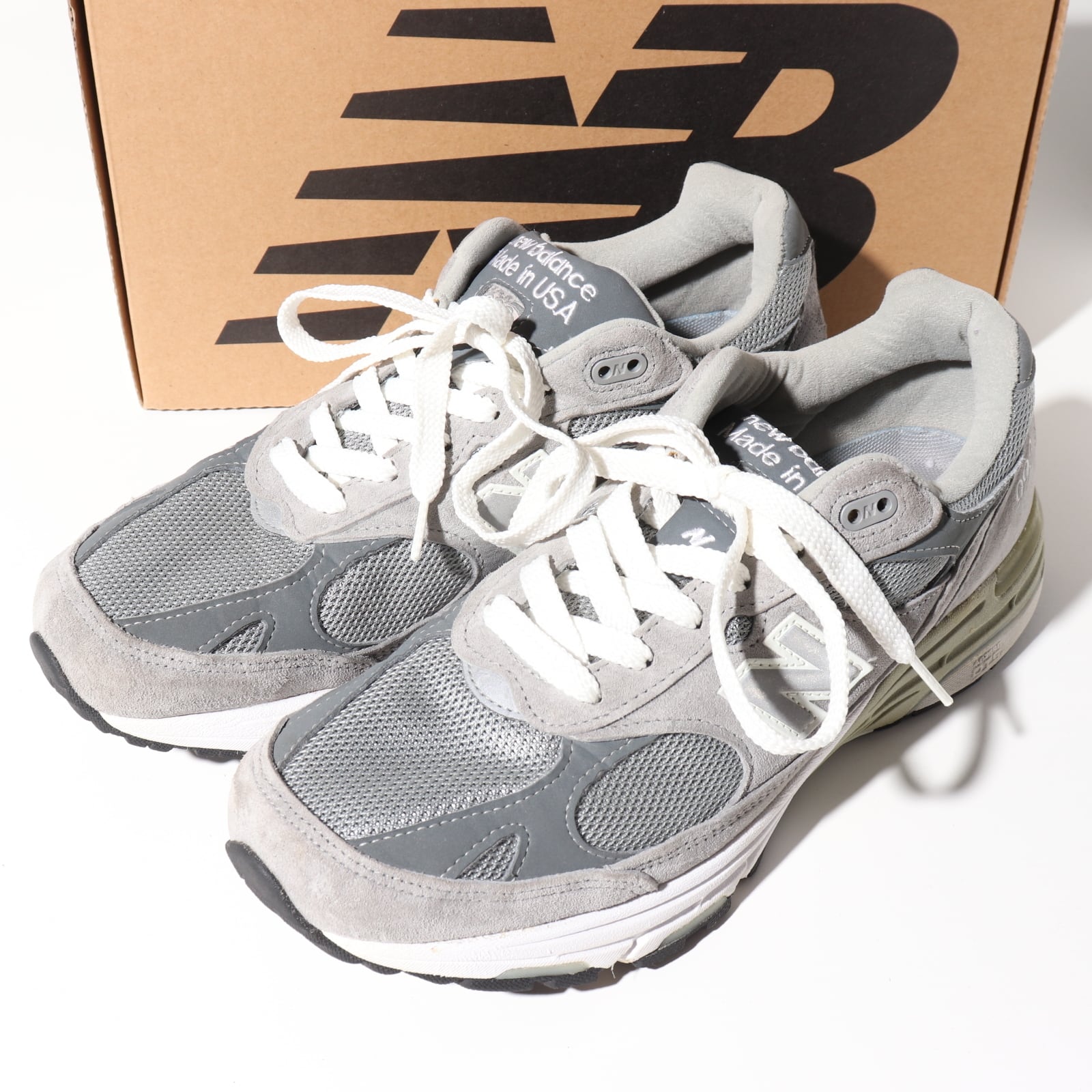 美品箱付き MR993GL 9.5D 27.5cm ニューバランス newbalance グレー  