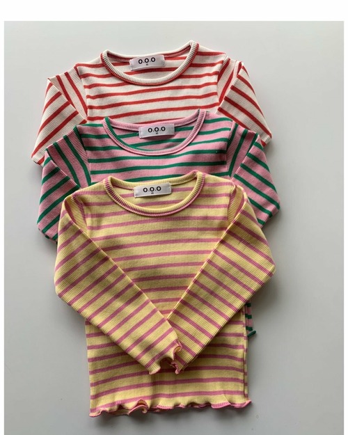 《予約10％OFF 》 Striped T-Shirt・OOO