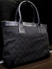 13万◆GUCCI グッチ GG柄 A4対応 ビジネス可 キャンバスxレザー トート ハンド バッグ黒◆ A4対応で通勤通学にも大活躍の定番人気モデル♪