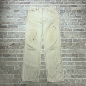 1980s LEE DENIM PANT WHITE