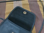 AMERICA 1990’s OLD COACH “Dark NAVY Leather” Small size bag