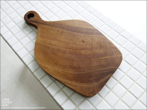 チークカッティングボードHAN 約31cm×18cm まな板 天然木 銘木 ナチュラル 木製 シンプル 一枚板 調理用 新品 総無垢