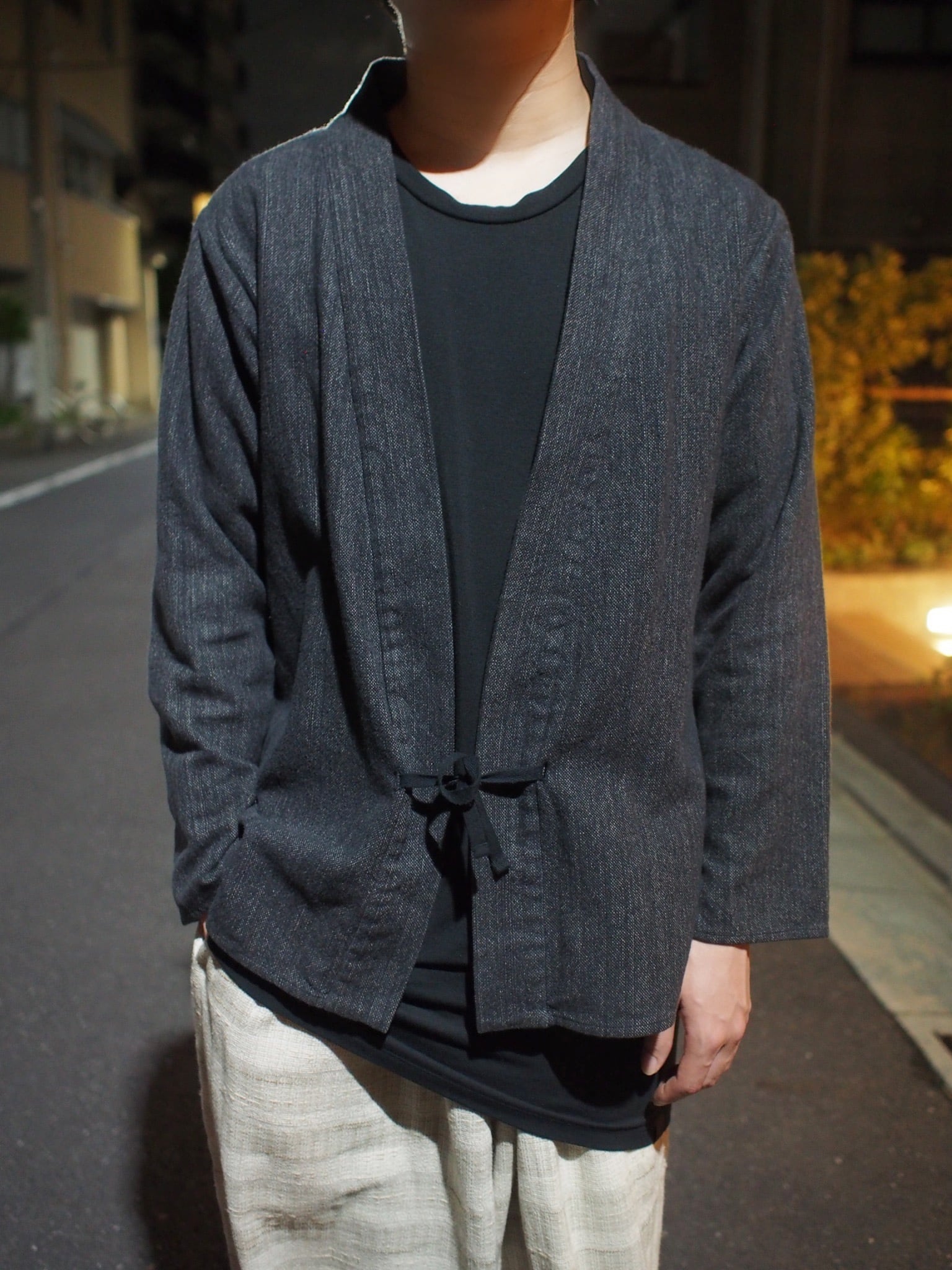 the sakaki 遣唐着 カンフージャケット ネイビー 【the sakaki】“居間 
