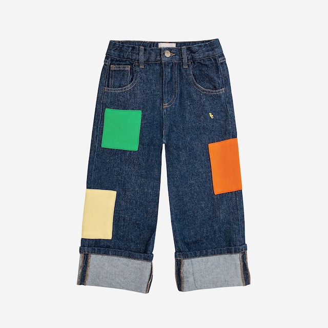 BOBO CHOSES / B.C Color Block patch denim pants