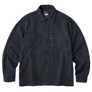 FTC / COTTON TWEED SHIRT BLACK