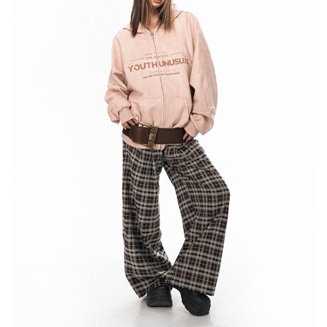 ヴィンテージライクロゴユースフーディ 2col   R01389