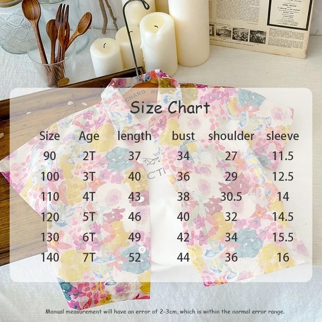 【取寄】鮮やかなカラーが目を惹く水彩画風花柄シャツ