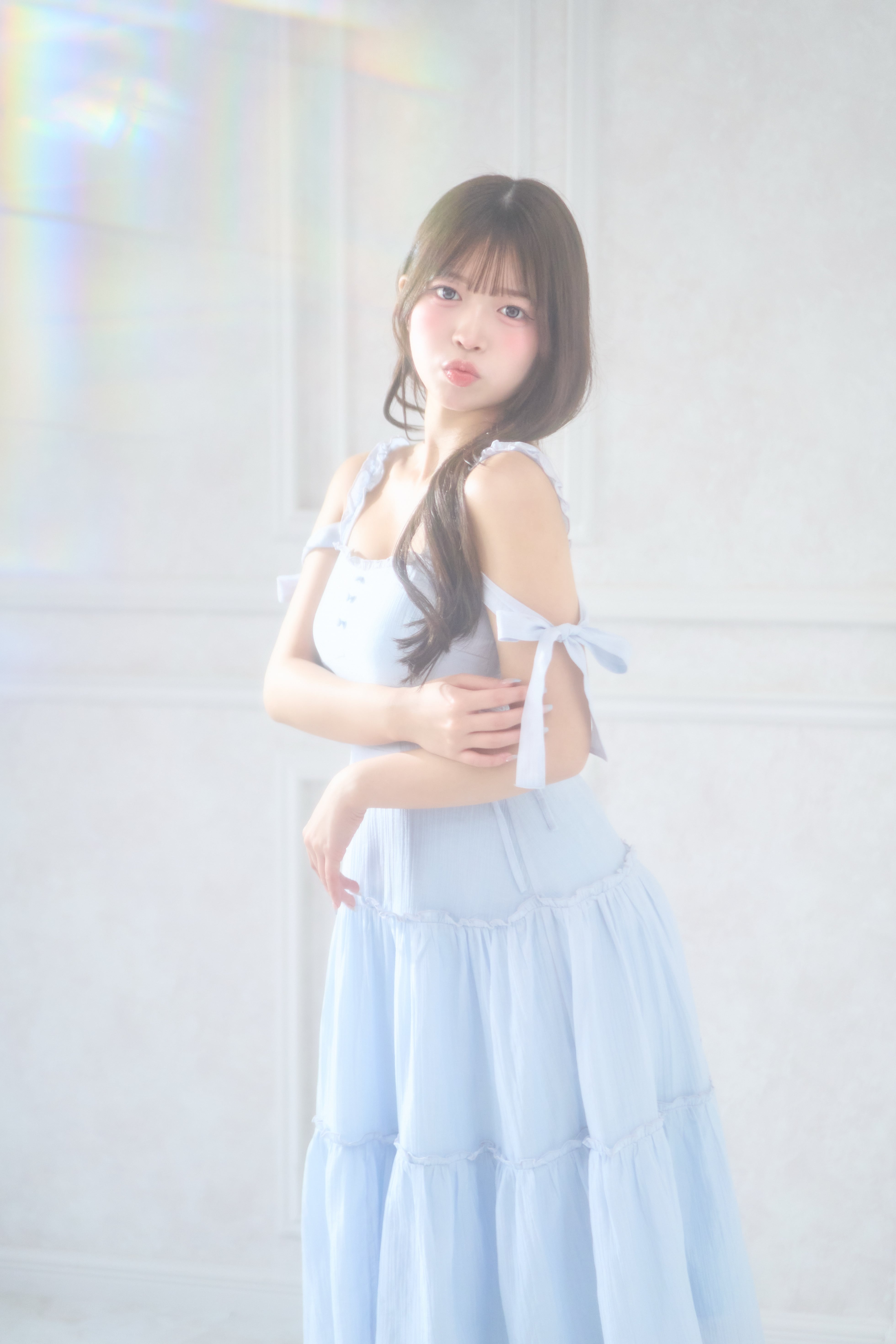 milky ribbon tiered op