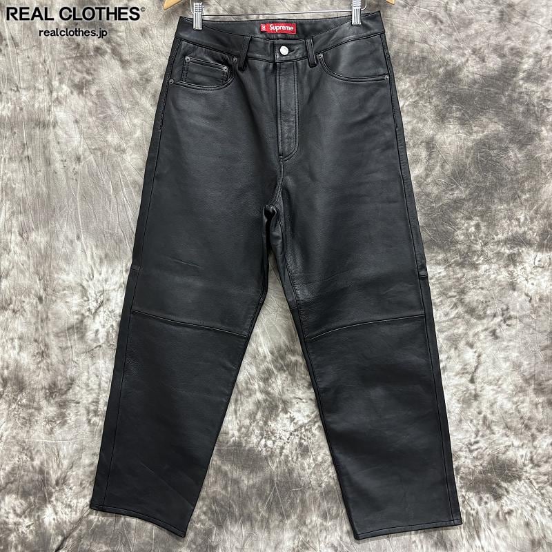 Supreme/シュプリーム【24AW】Leather Baggy 5-Pocket Jean/レザー 
