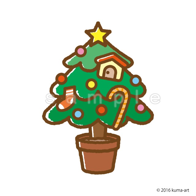 クリスマスツリー K058 Png イラストショップくま 商用利用okのかわいいイラストのフリー素材がたくさん クリスマスツリー K058 Png イラストショップくま 商用利用okのかわいいイラストのフリー素材がたくさん