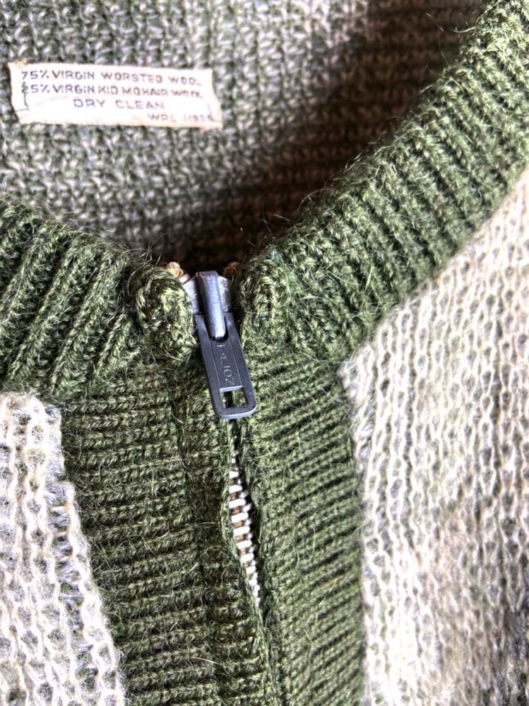 トップス 60s vintage Revere mohair zipup cardigan 60s vintage Revere mohair zipup cardigan