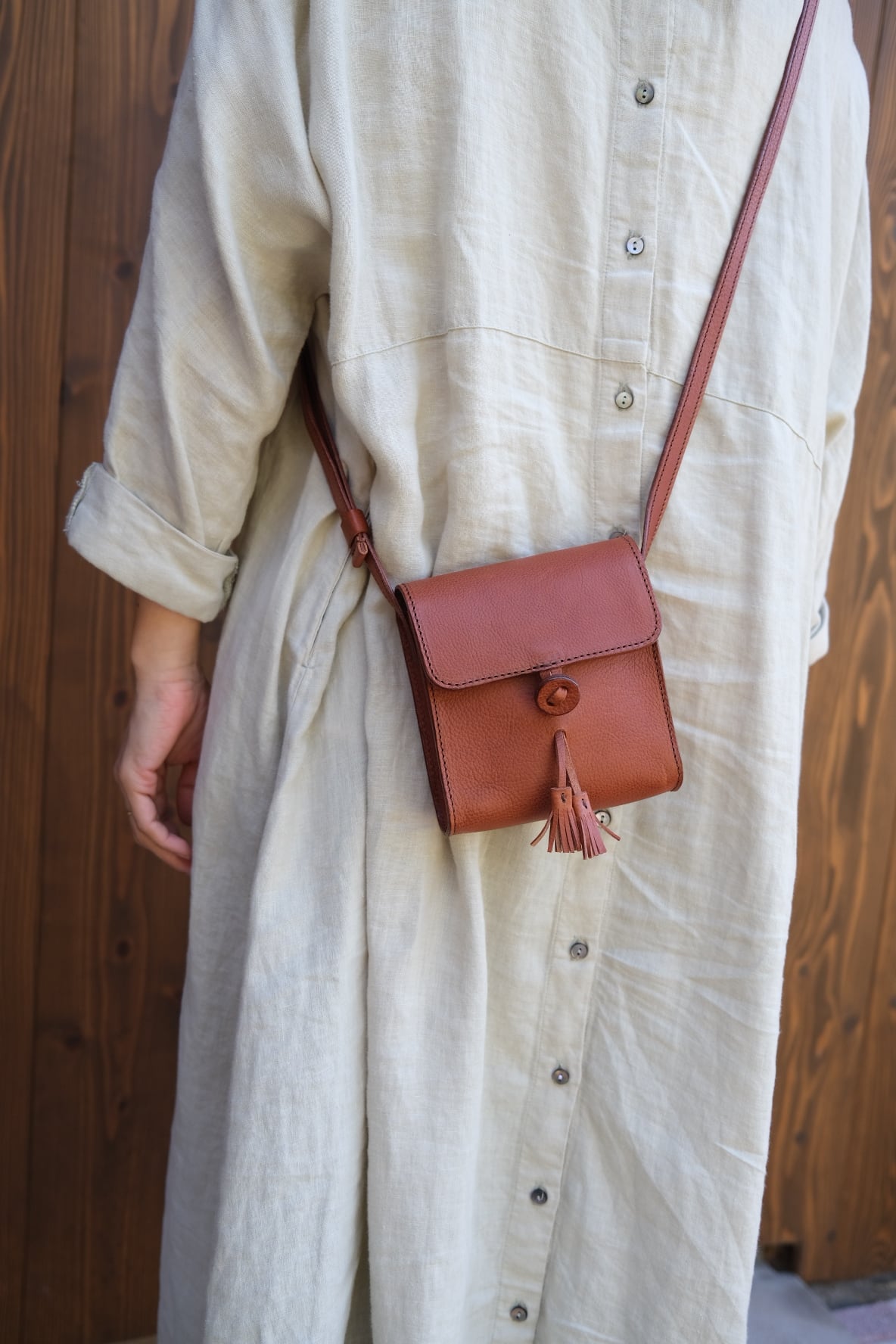 《即納》tassel shoulder【marron】