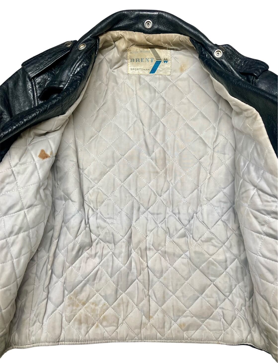 50's BRENT レザーダブルライダースJK BLACK | OLD13 Vintage