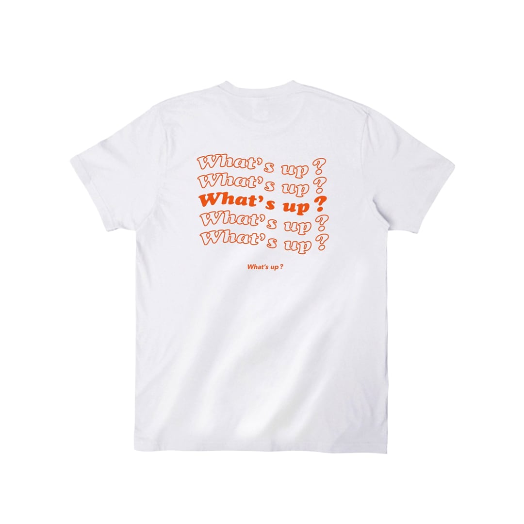 【2020SS】WAVE TEE WHITE ORANGE