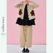 ふわっと広がるシルエット♡♡ imakokoniのPOPフラワーアップリケジャケット 《i0550》