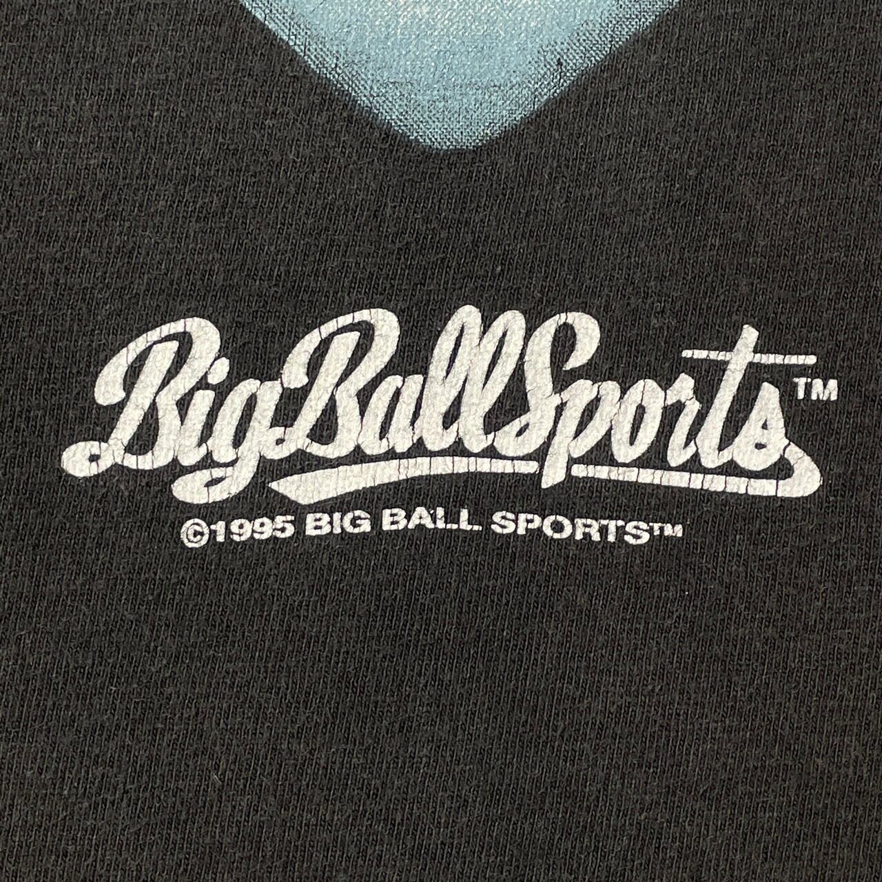 90年代 USA製 BIG BALL SPORTS SOCCER エイリアン 両面プリント T 