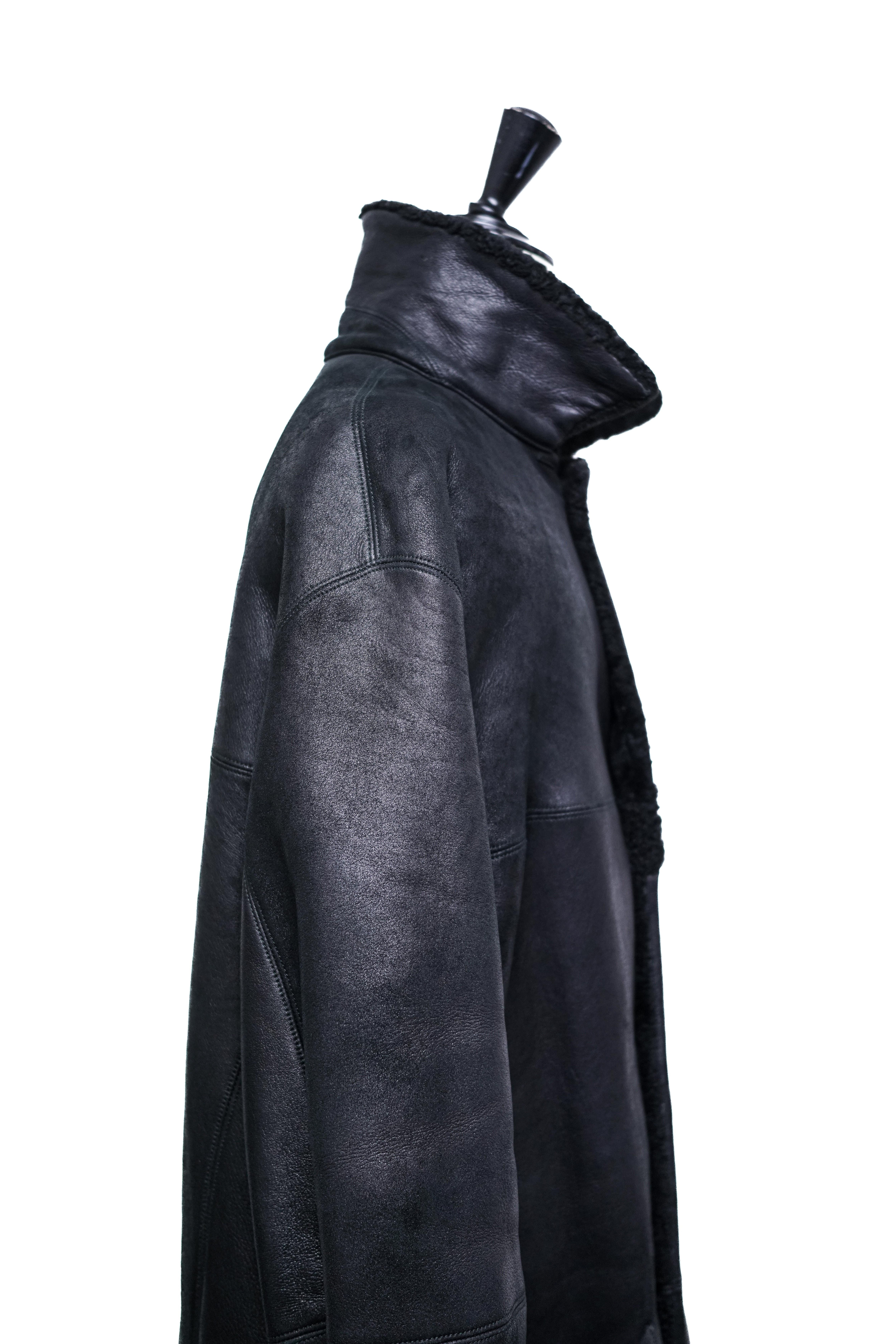 【フランス製】 SERAPHIN レザー モッズコート 50 90's ESSENCE store | 90's “SERAPHIN” Nubuck Leather Half Coat 1950年代