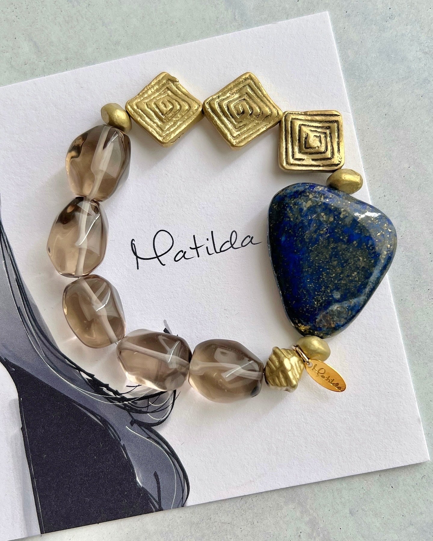 ラピスラズリたまご♡♡No.2290 The 'Matilda' bracelet（ラピスラズリ） | Matilda