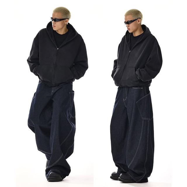 MEBXX立体カッティングのストリートパンツ