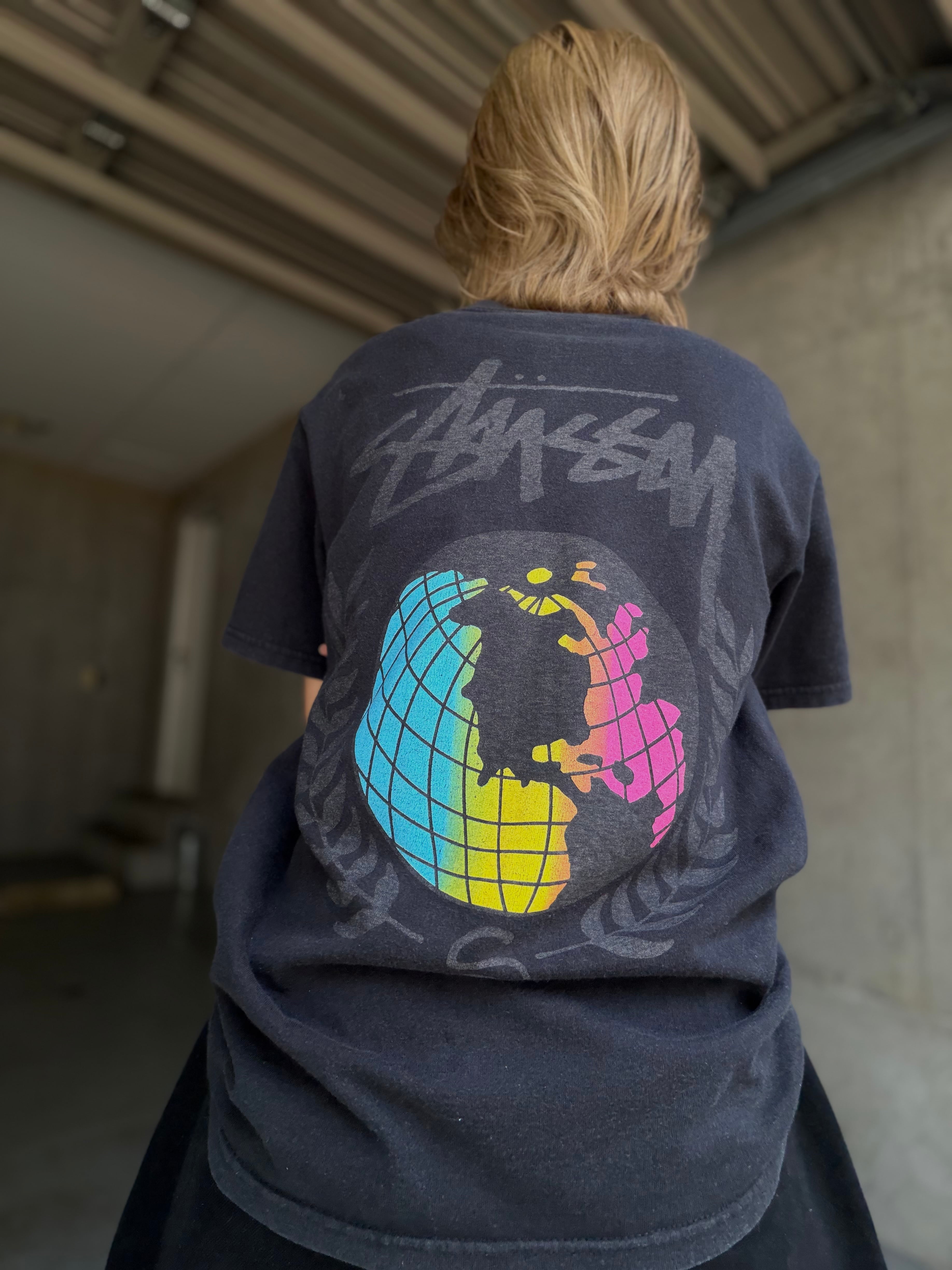 (CS2332)00‘s STUSSY graphic T shirt made in Mexico