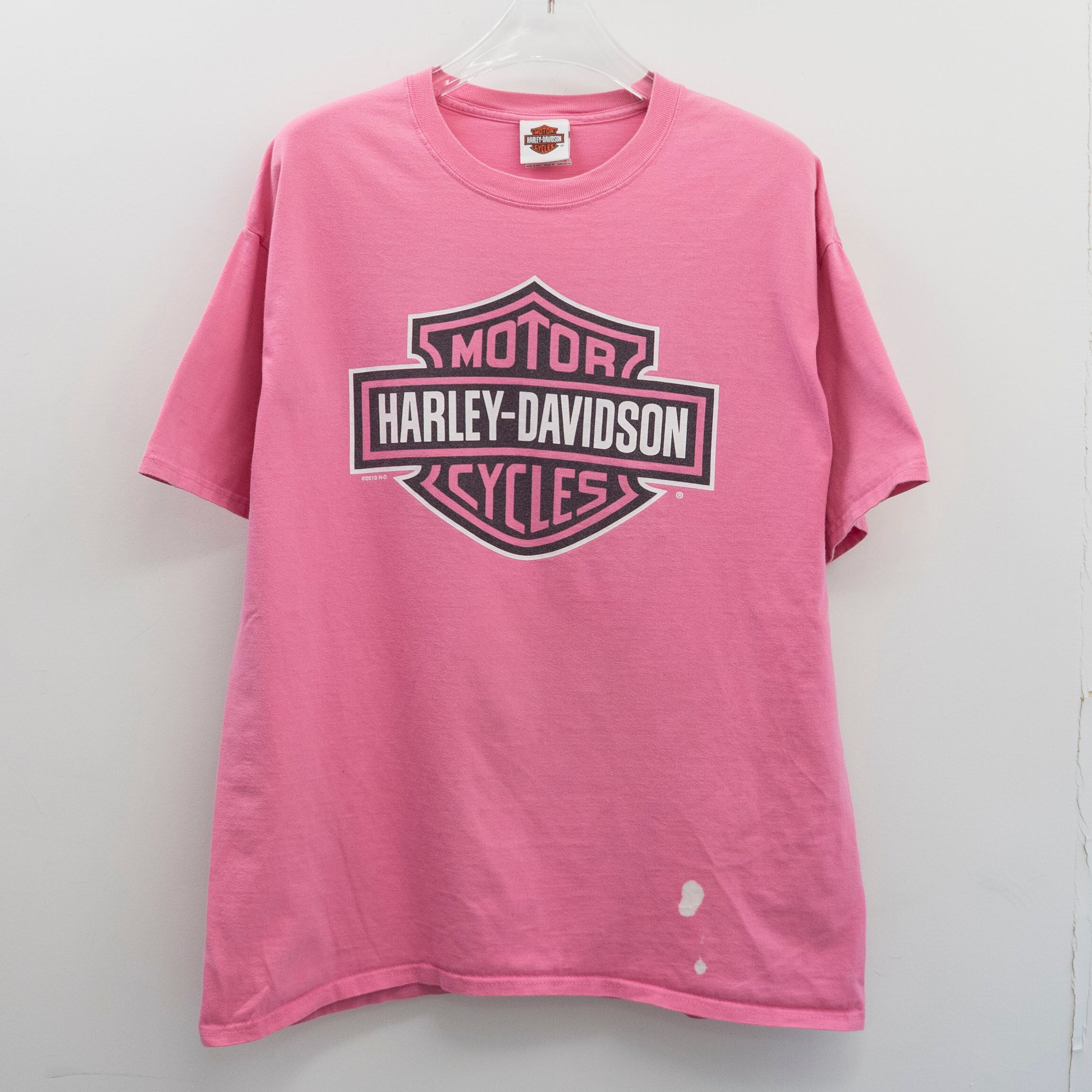 Harley Davidson " Bar & Shield Pink " Original Tag XL 【A7-93】