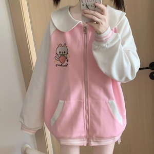 ゆめかわ♡猫ちゃんピンクジャケット jya53 ゆめかわ♡猫ちゃんピンクジャケット jya53