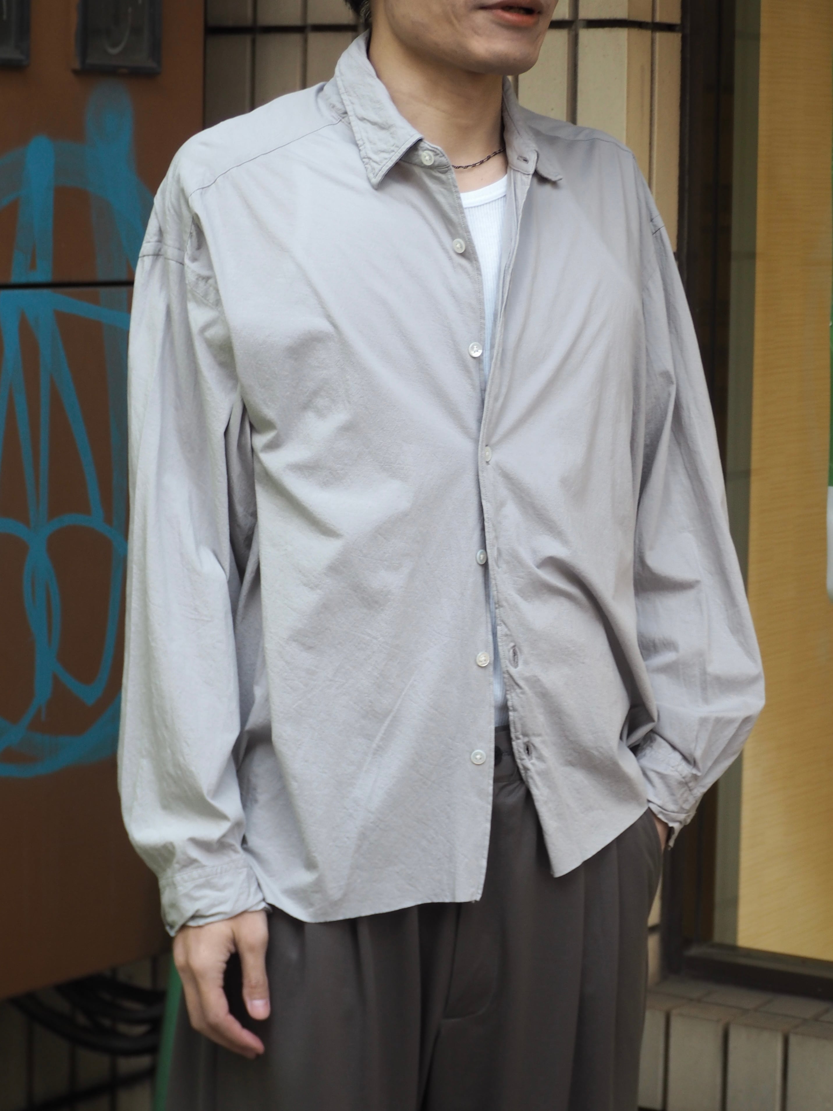 LAST1】KANEMASA PHIL. 46G Artisan Shirt(GREY) | novastore(ノヴァ