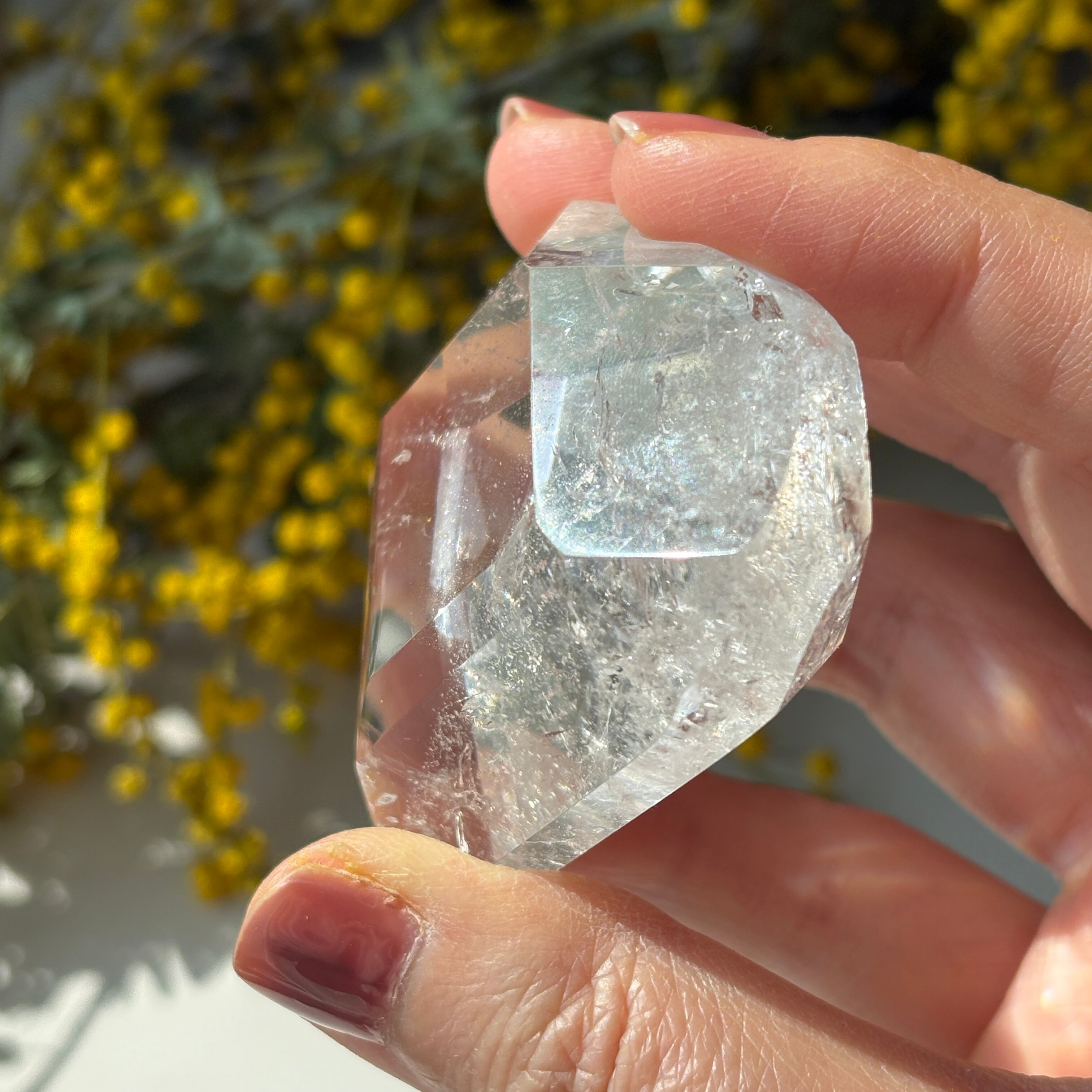 トカンティンス州産 レムリアンシードクリスタル 水晶 ハート ② 虹