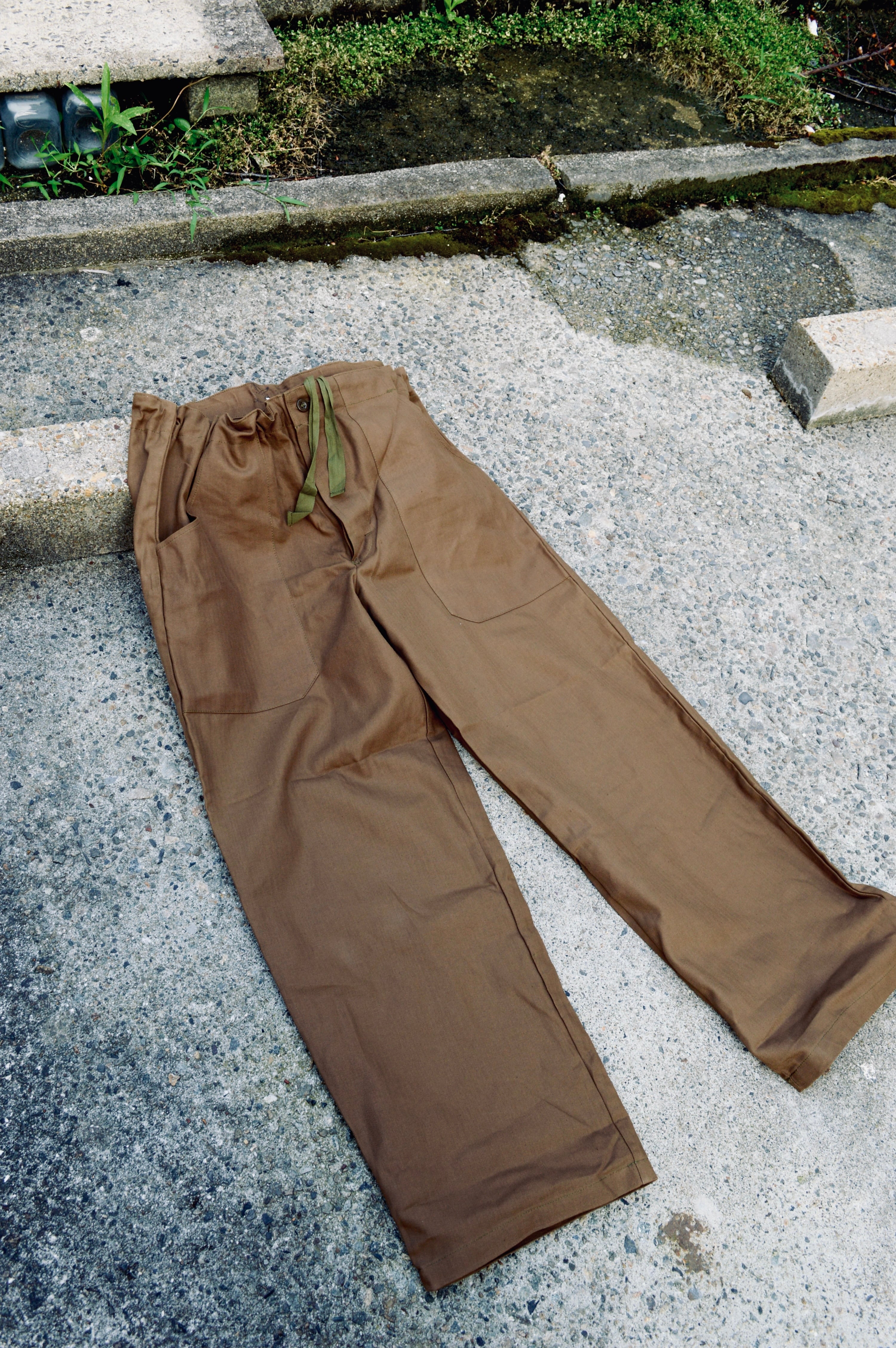 Chez Army 90s Sleeping Pants Dead Stock Brown Cock Pants チェコ軍