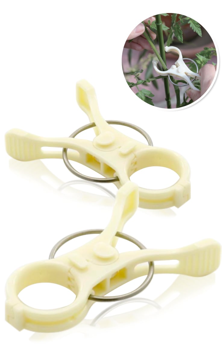 誘引クリップ 結【 送料無料/20個入/RIRAI 】 園芸クリップ