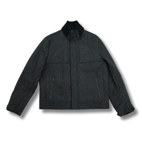 Calvin Klein カルバンクライン スタンドカラー ウールジャケット（表記L・実寸L相当）｜NA493