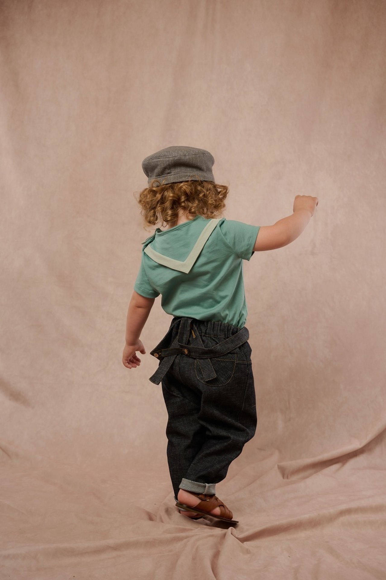 HELLOLUPO　BROOKS TROUSERS - BLUE DENIM(2(18-24m)-4-5y)