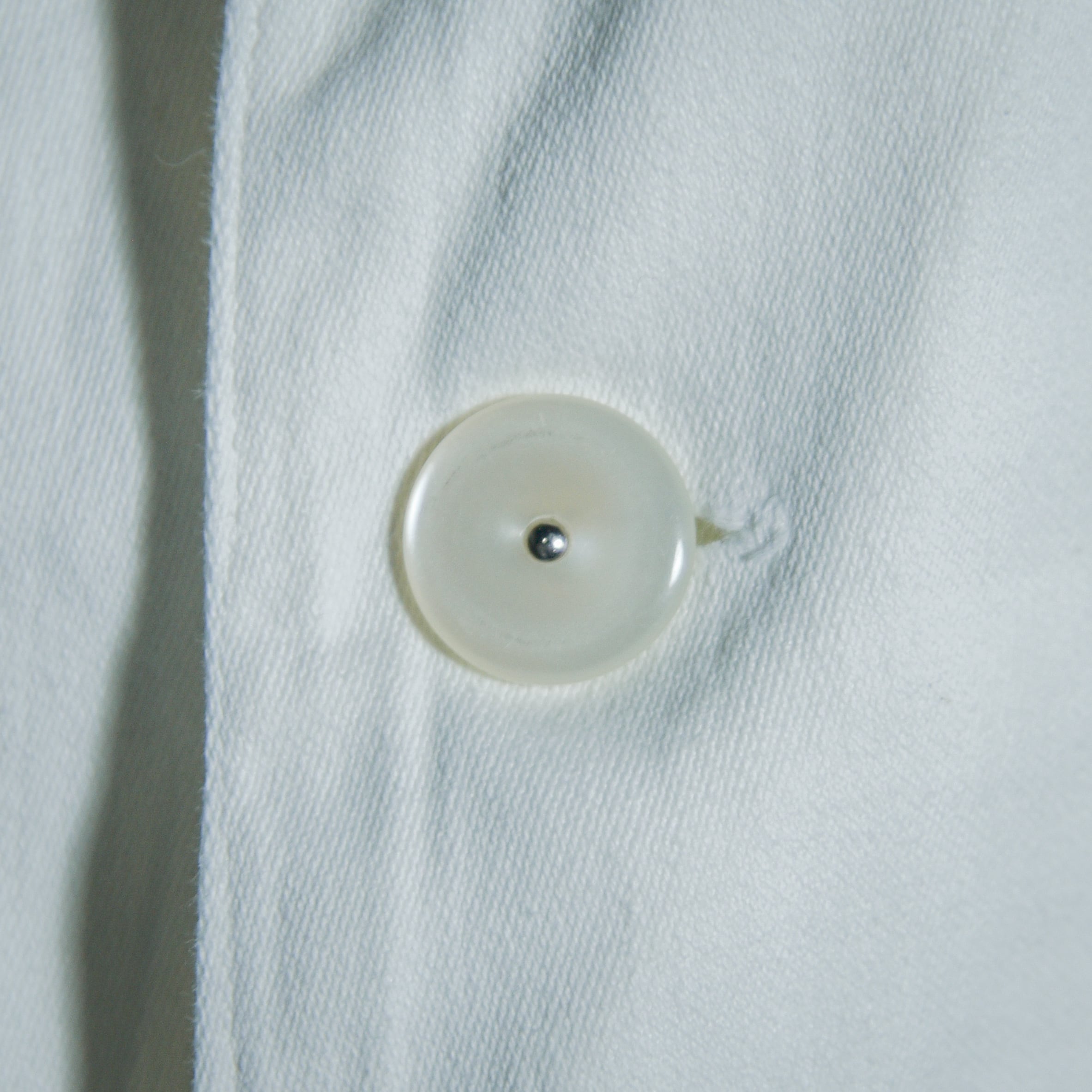 1900s頃 フレンチアンティーク ワークジャケット 【チェンジボタン】 50s French Work Change Button White Work Coat フレンチワーク