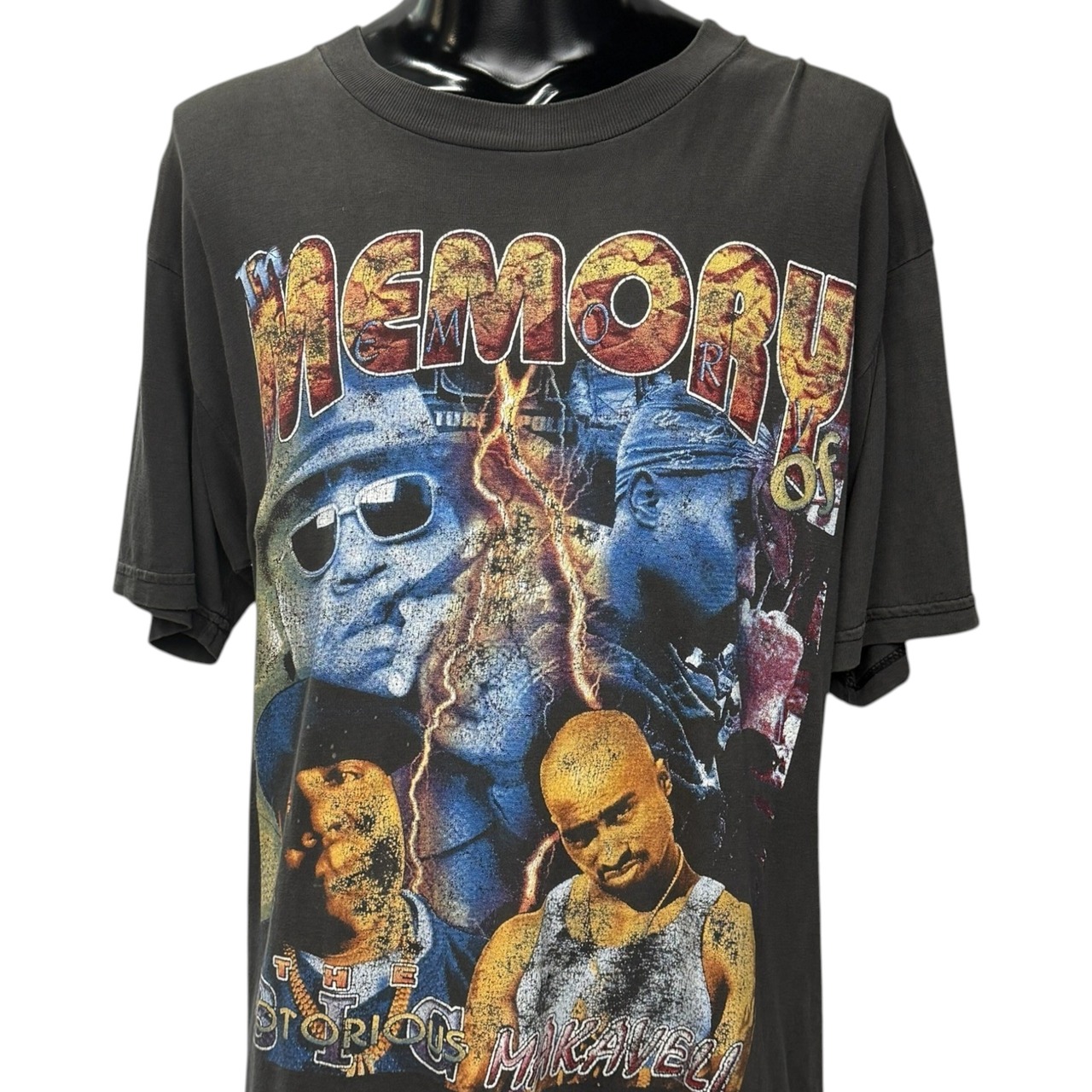 【2PAC & THE NOTORIOUS B.I.G.】2パック & ザ・ノトーリアス・B.I.G. "MEMORY OF" 90's Vintage RAP Tシャツ