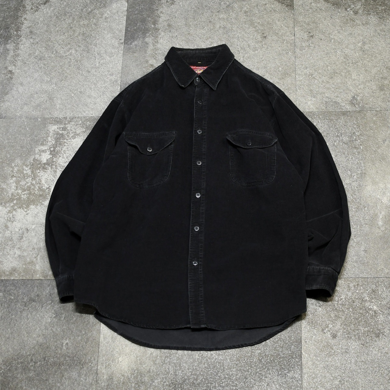 black corduroy shirt